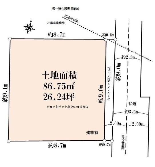 〇北区上十条3丁目、売地、です。