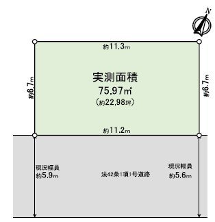 〇北区赤羽西4丁目、売地、です。