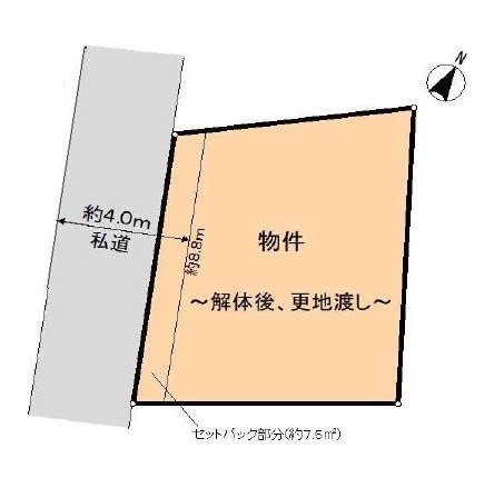 〇北区中十条3丁目、売地、です。