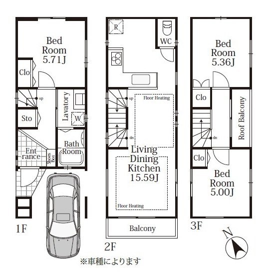 〇豊島区雑司ヶ谷2丁目、新築戸建てです。